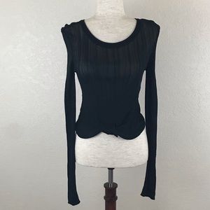 Urban Outfitters See Through Long Sleeve Top